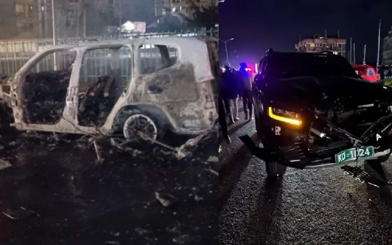 Mob burns Sh15m car involved in fatal Ruaka accident